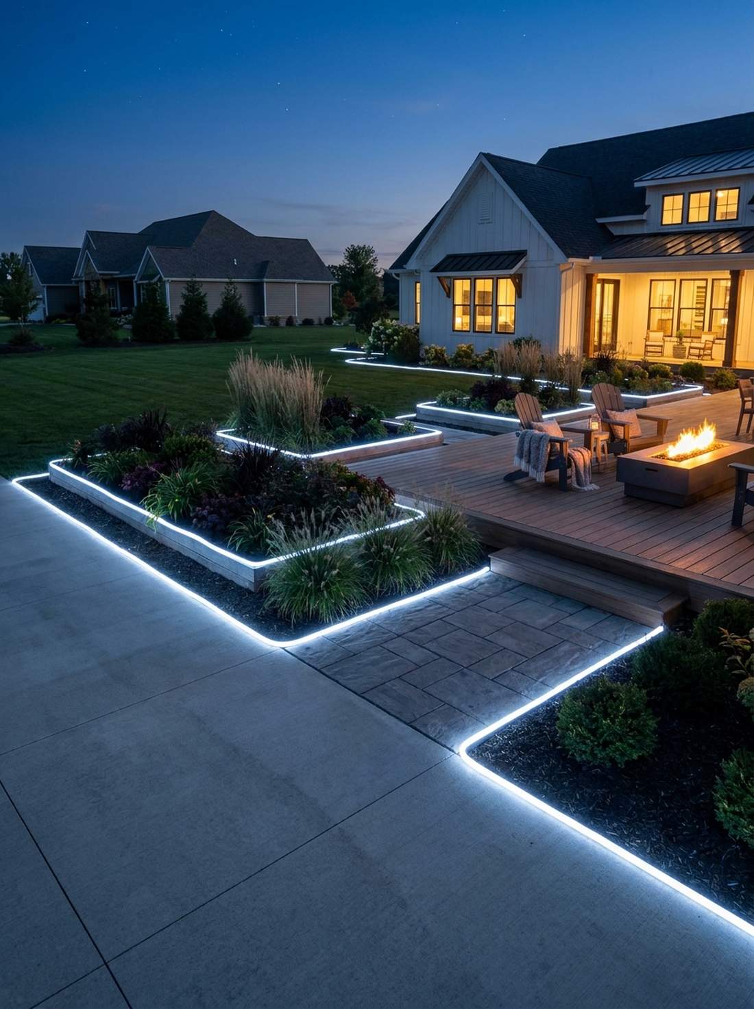 led rope light outlines