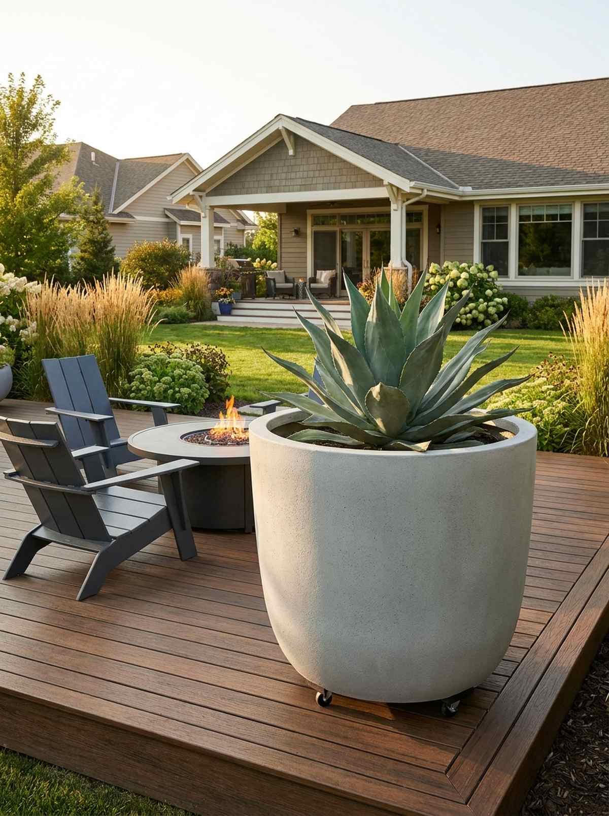 oversized statement planters