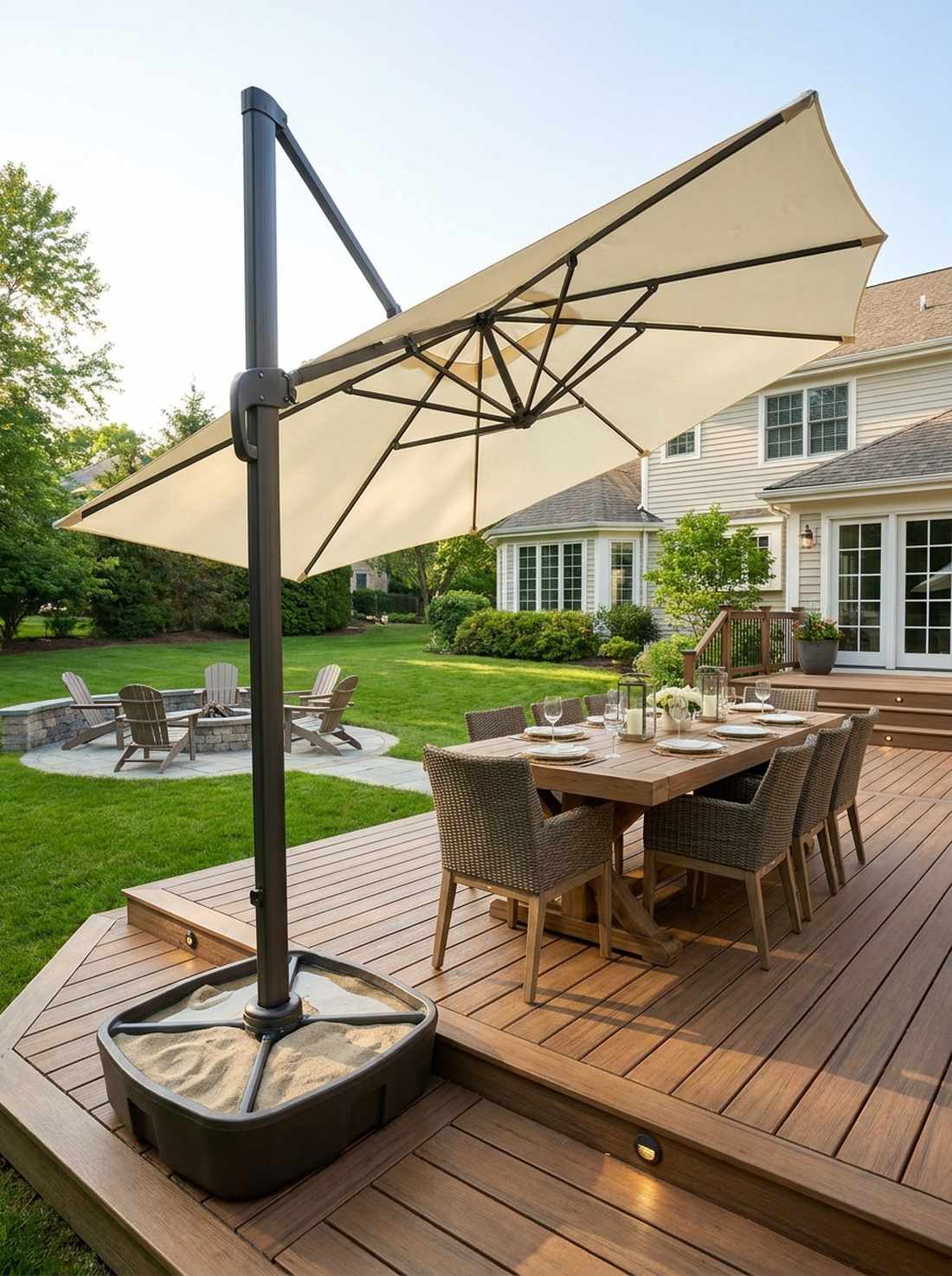 cantilever offset umbrellas