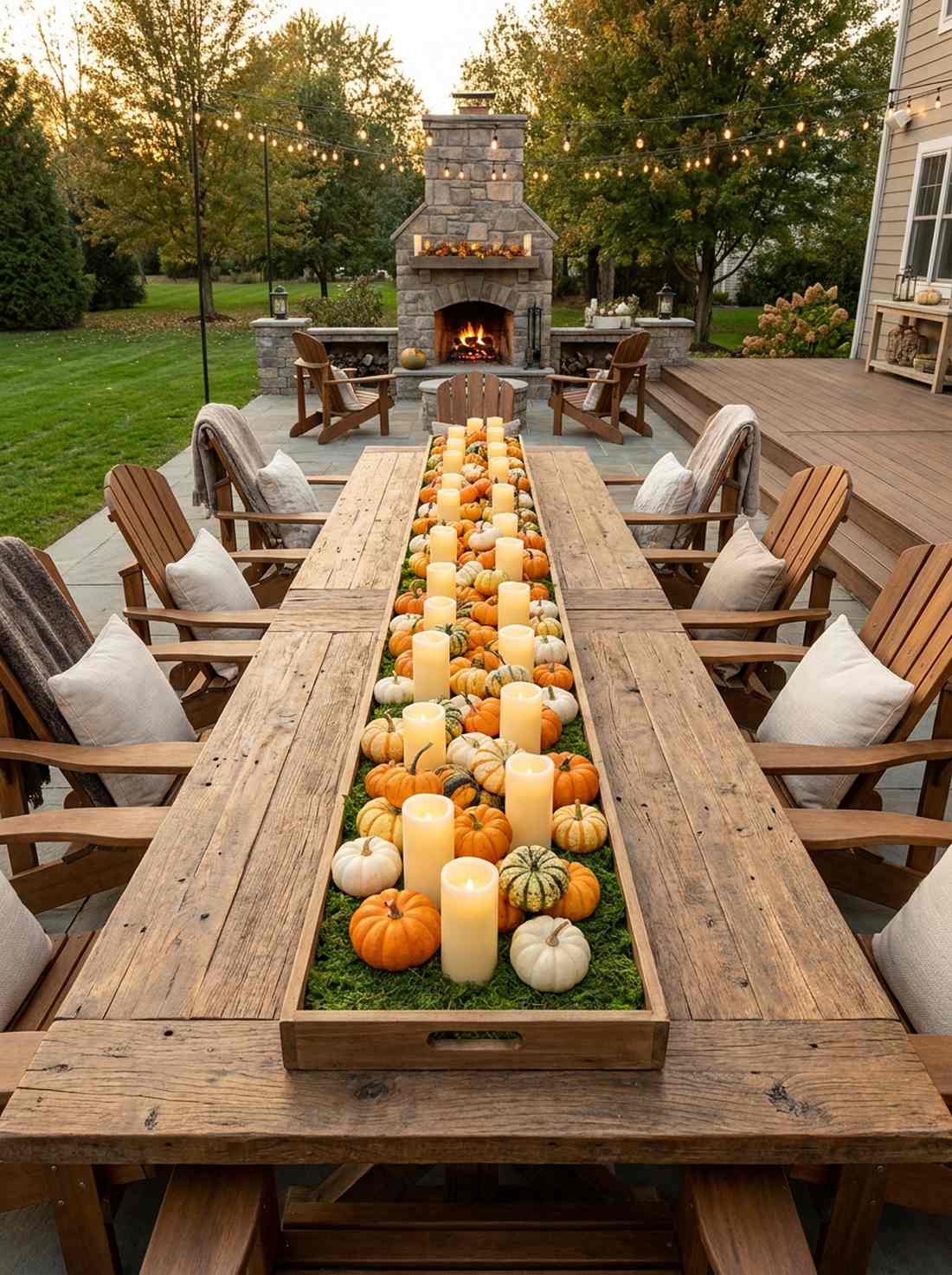 harvest table centerpiece