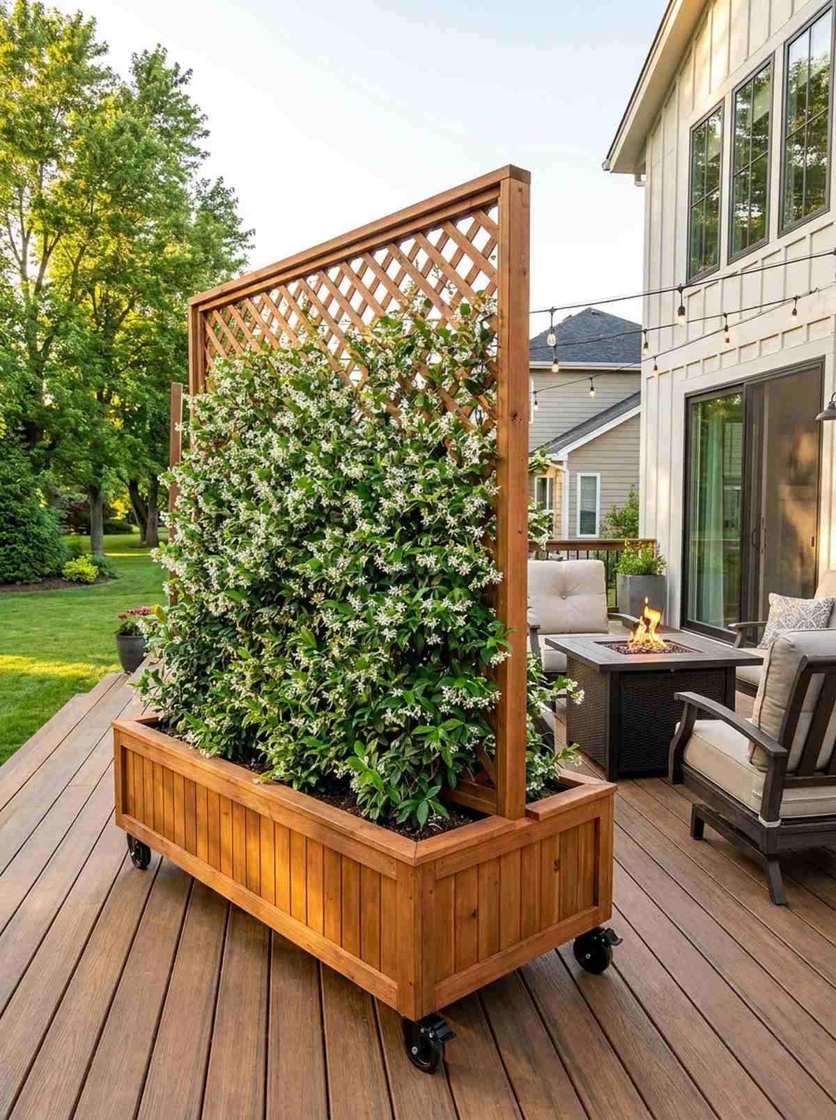 privacy screen planter combos