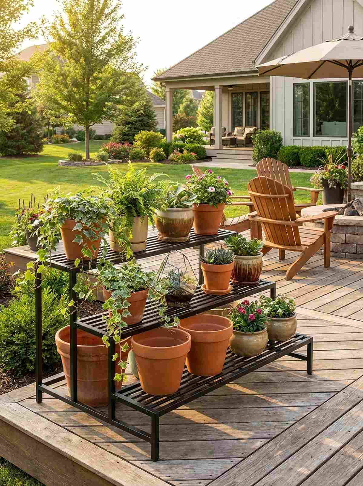 tiered planter stands