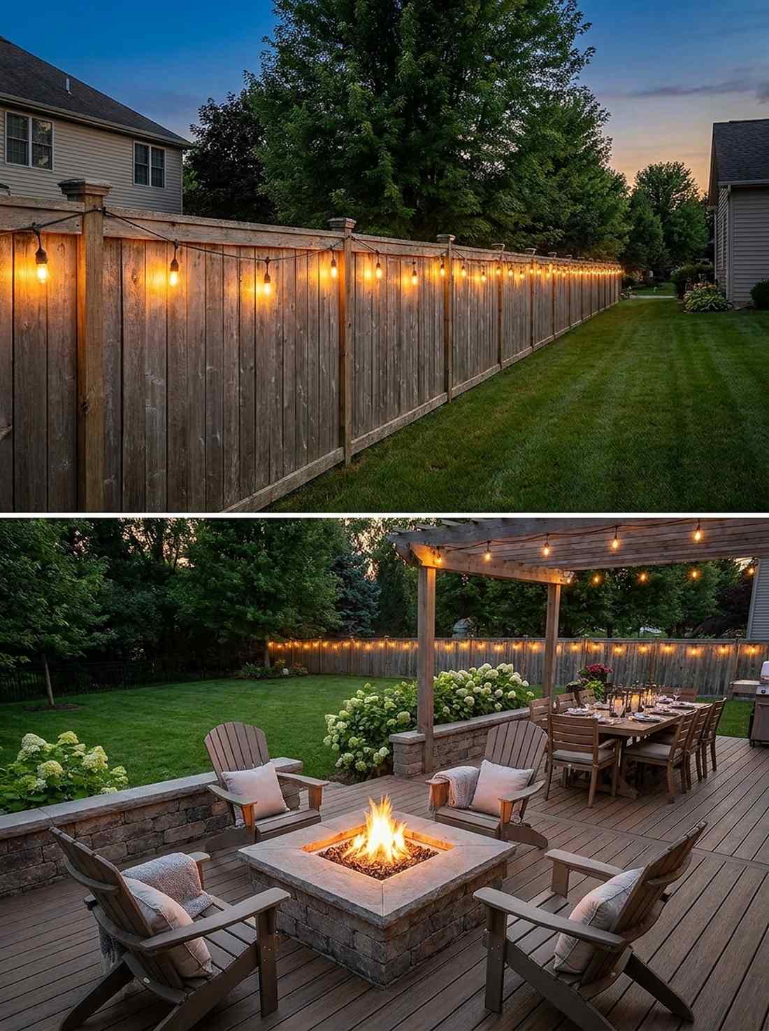 bistro light perimeter border