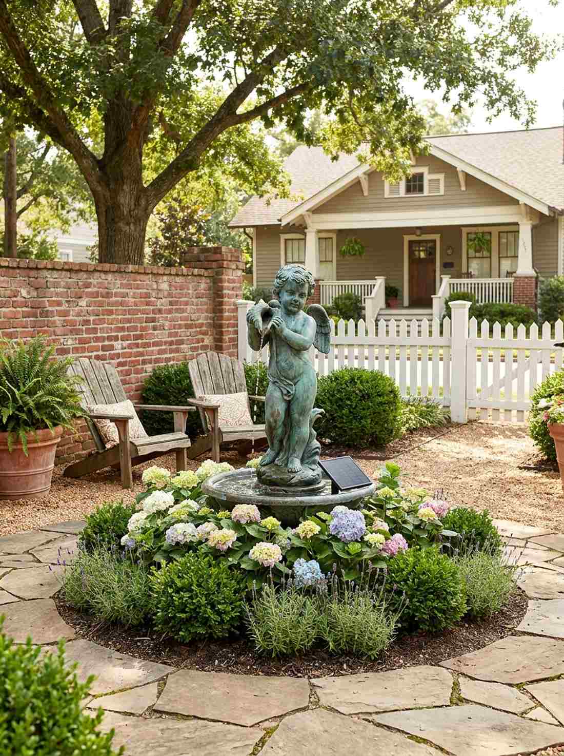 cherub fountain toppers