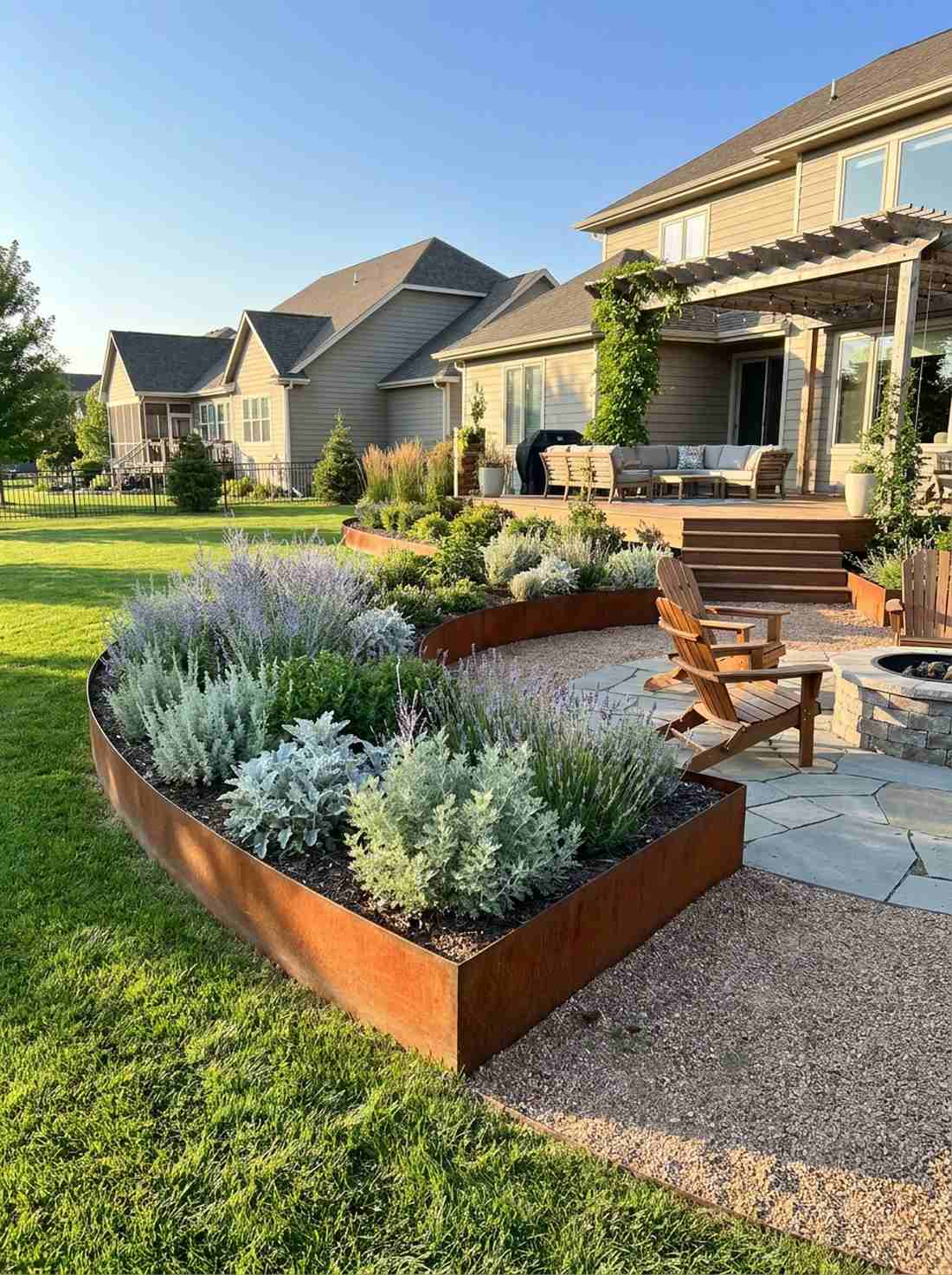 corten steel boundaries