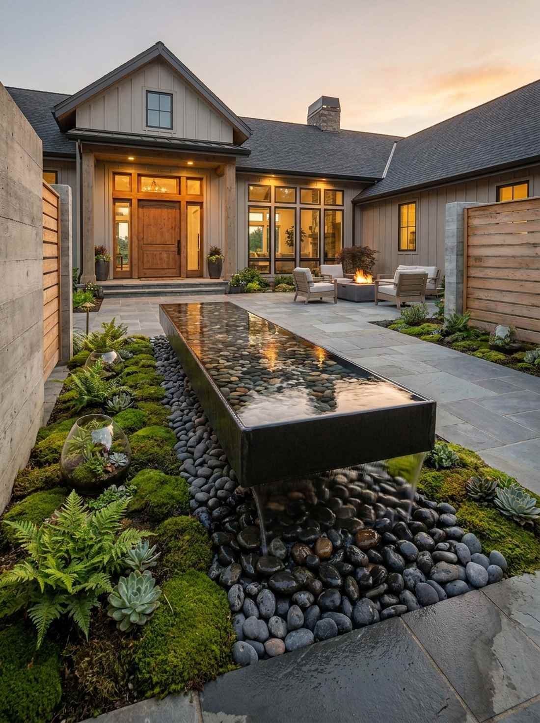 floating linear trough
