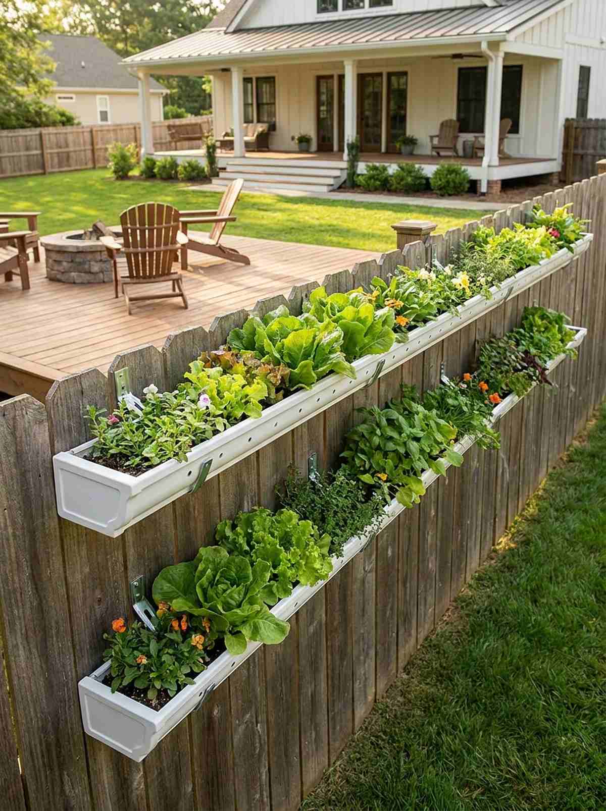 gutter garden rails
