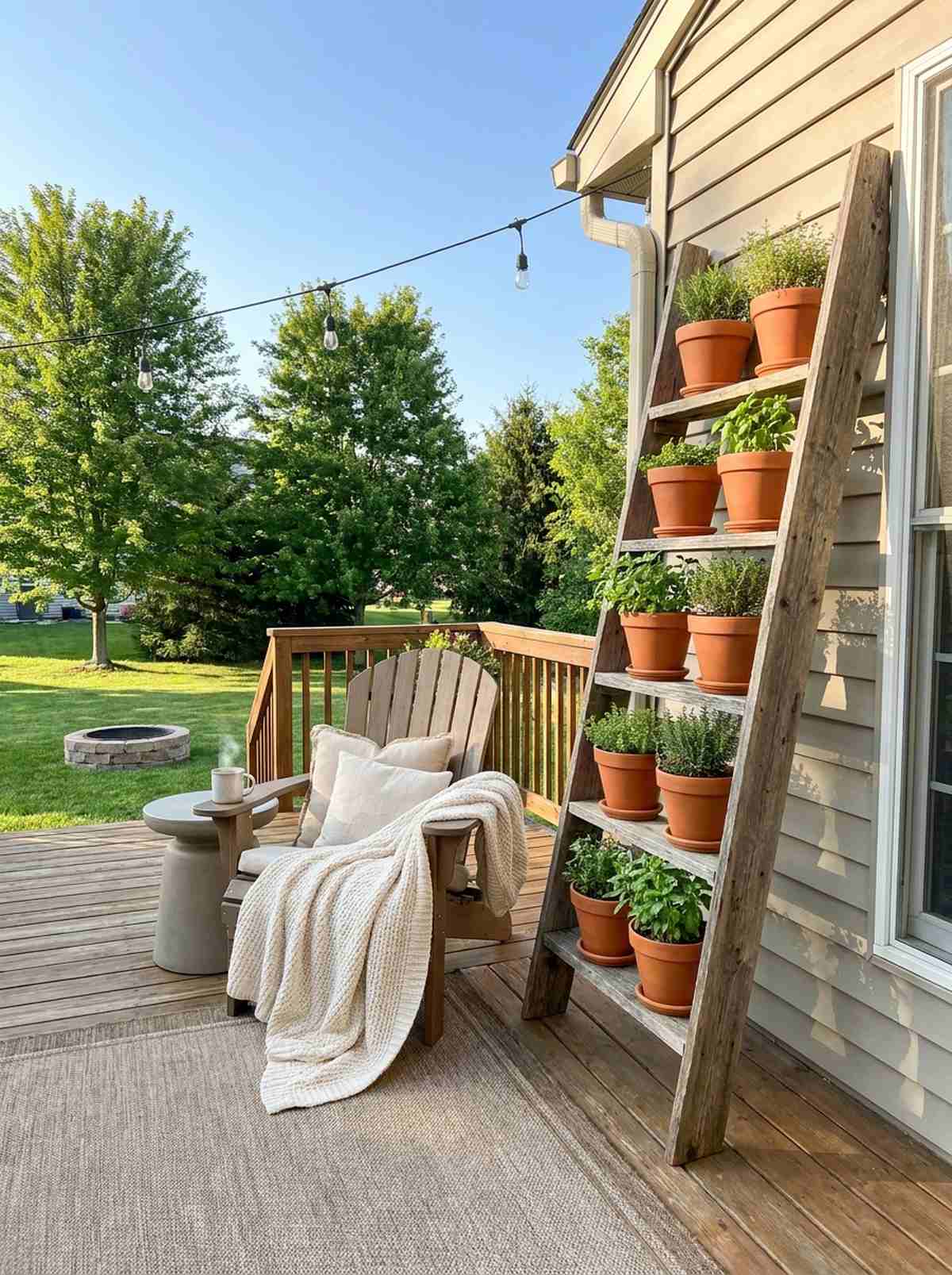 ladder shelf gardens
