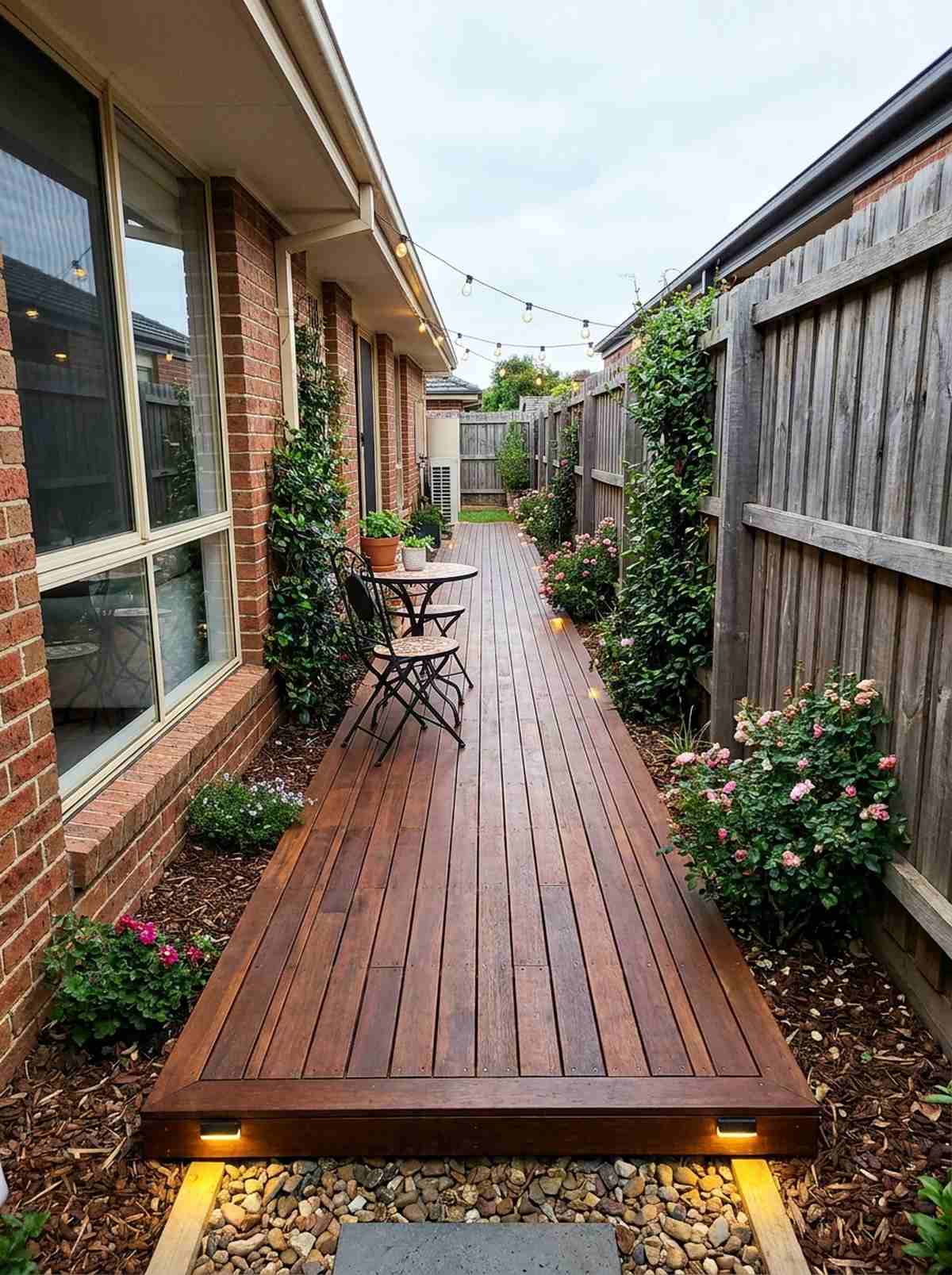 narrow side access strip