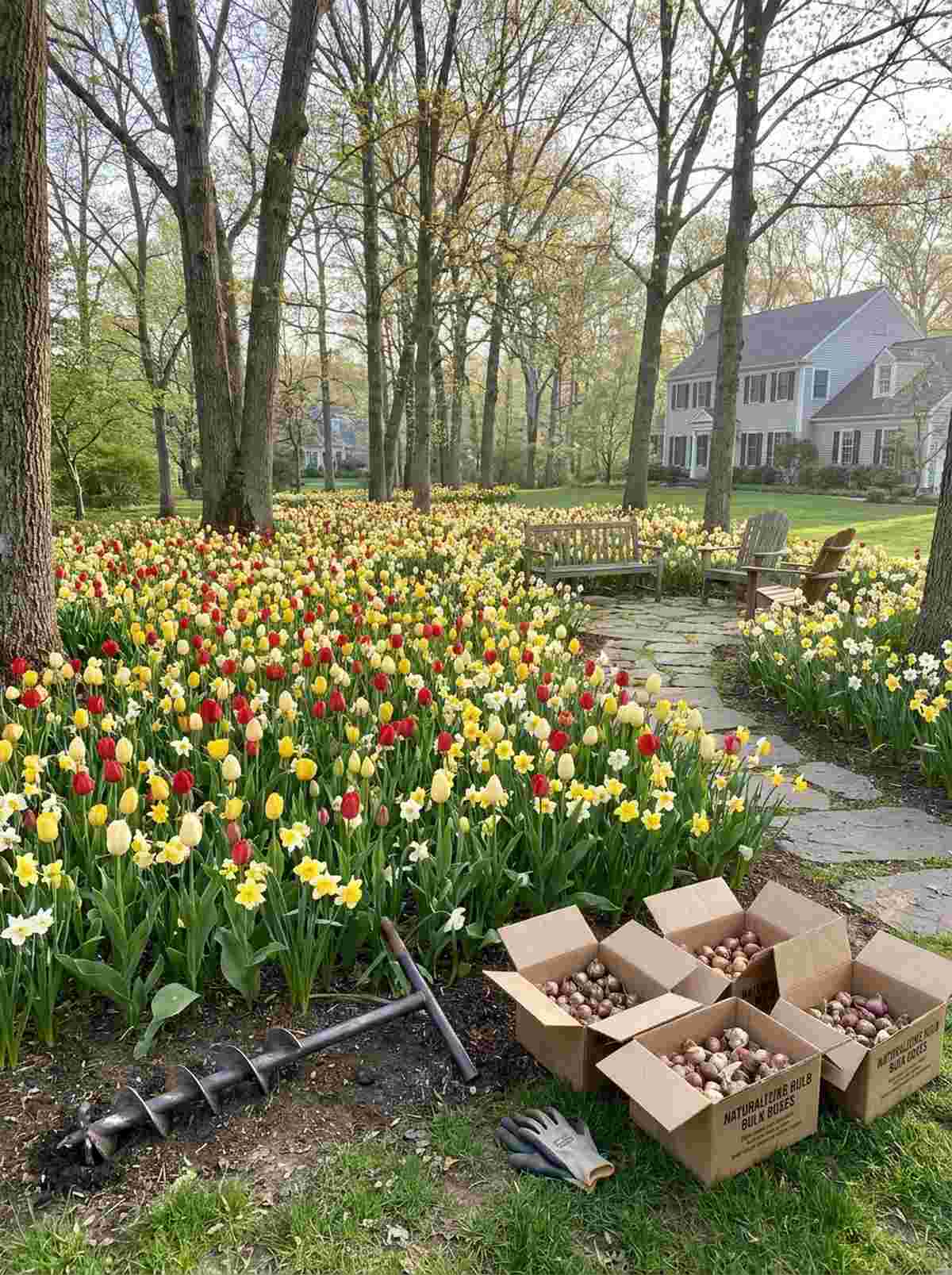 naturalized bulb layers