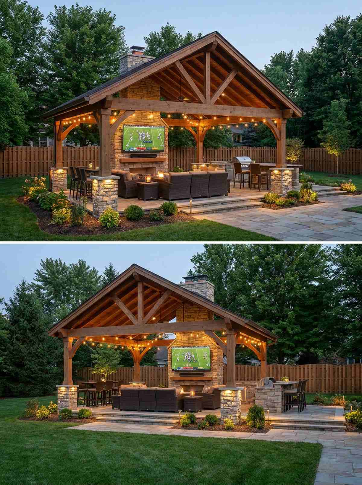 pavilion theater with multiple seating zones