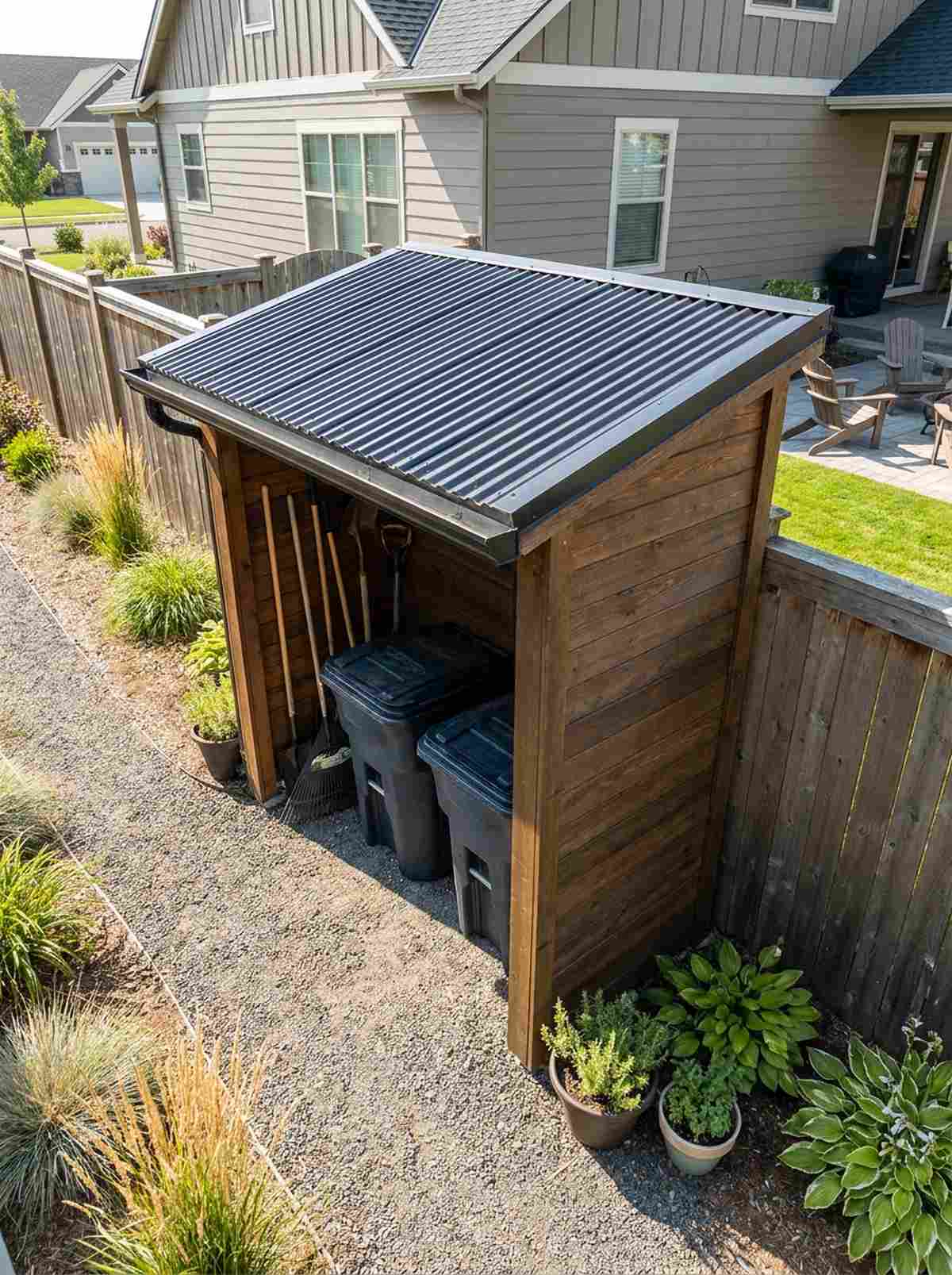 pent roof lean to
