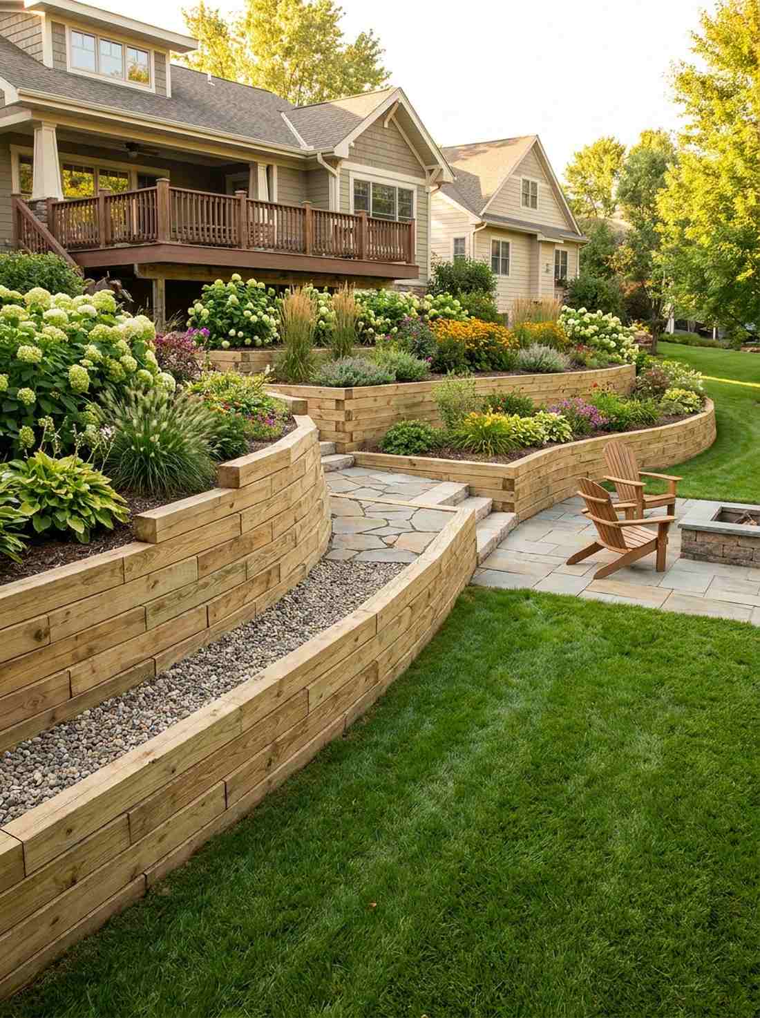 pressure treated retaining walls
