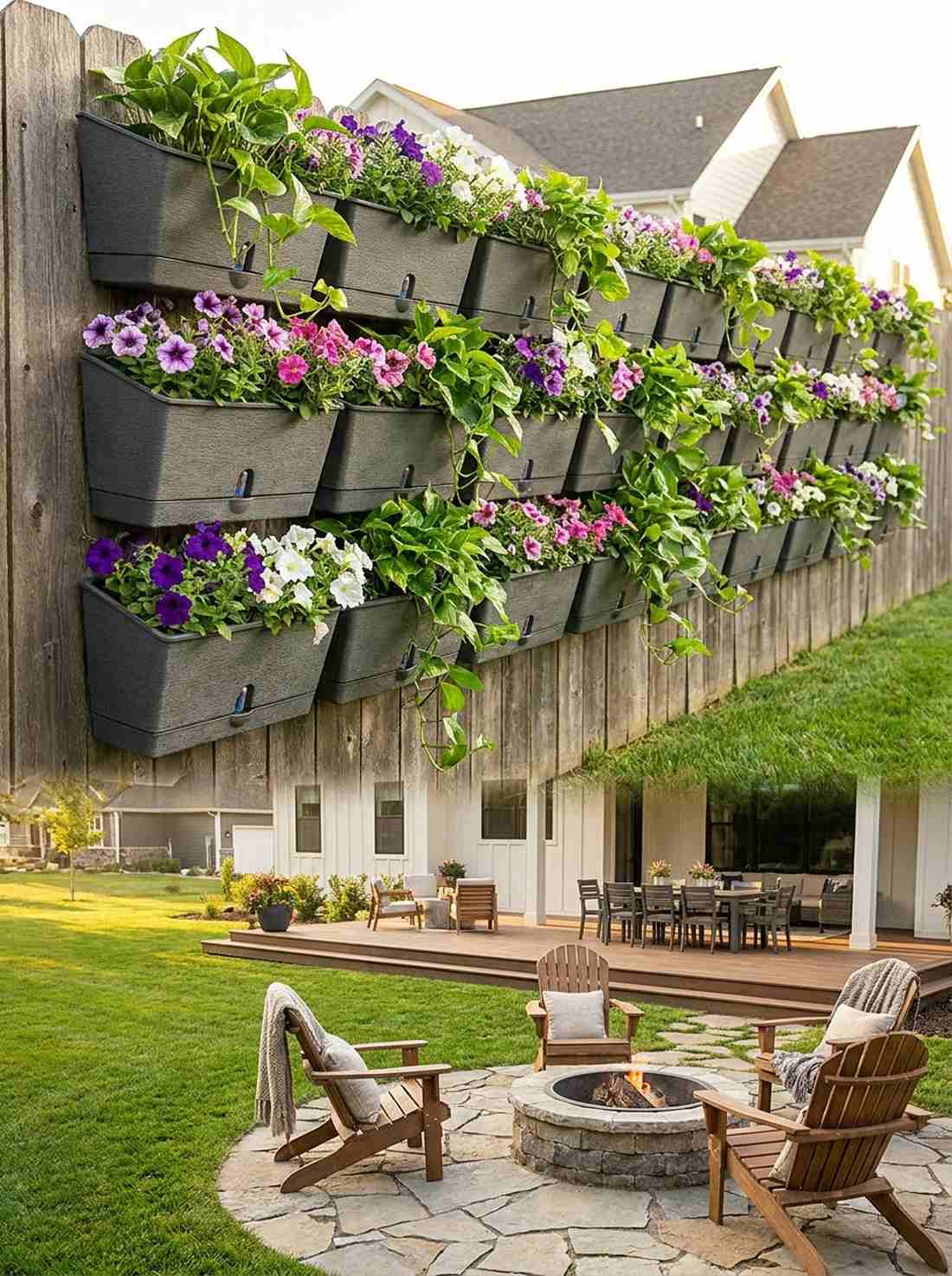 self watering wall planters