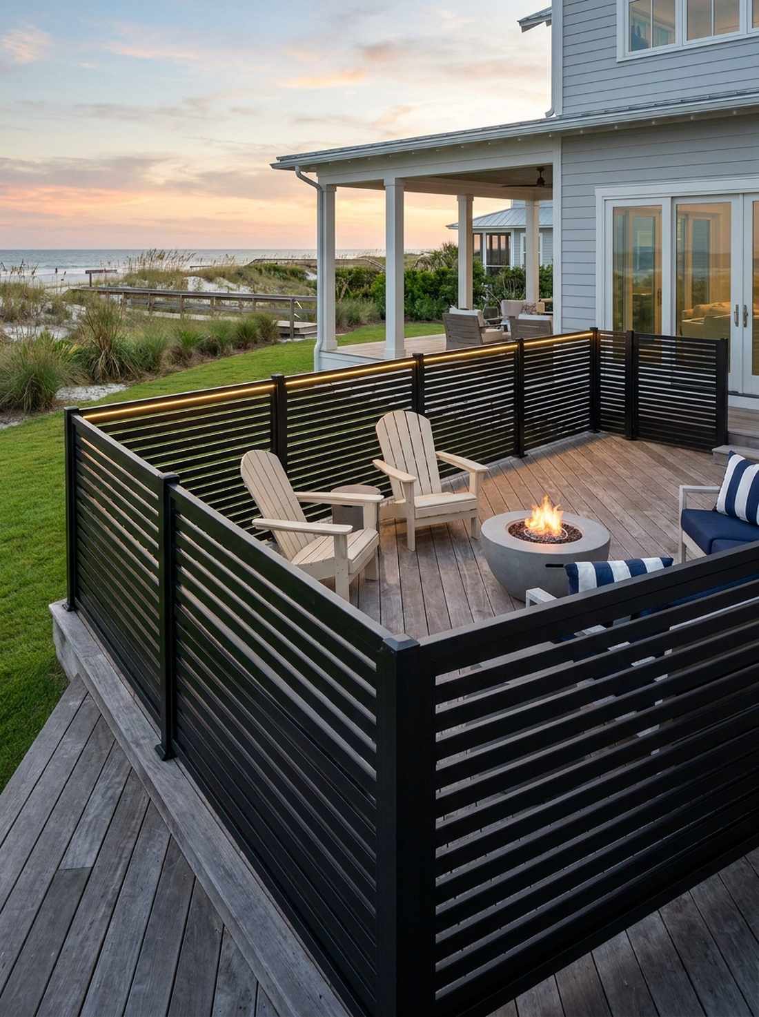 sleek aluminum slat system