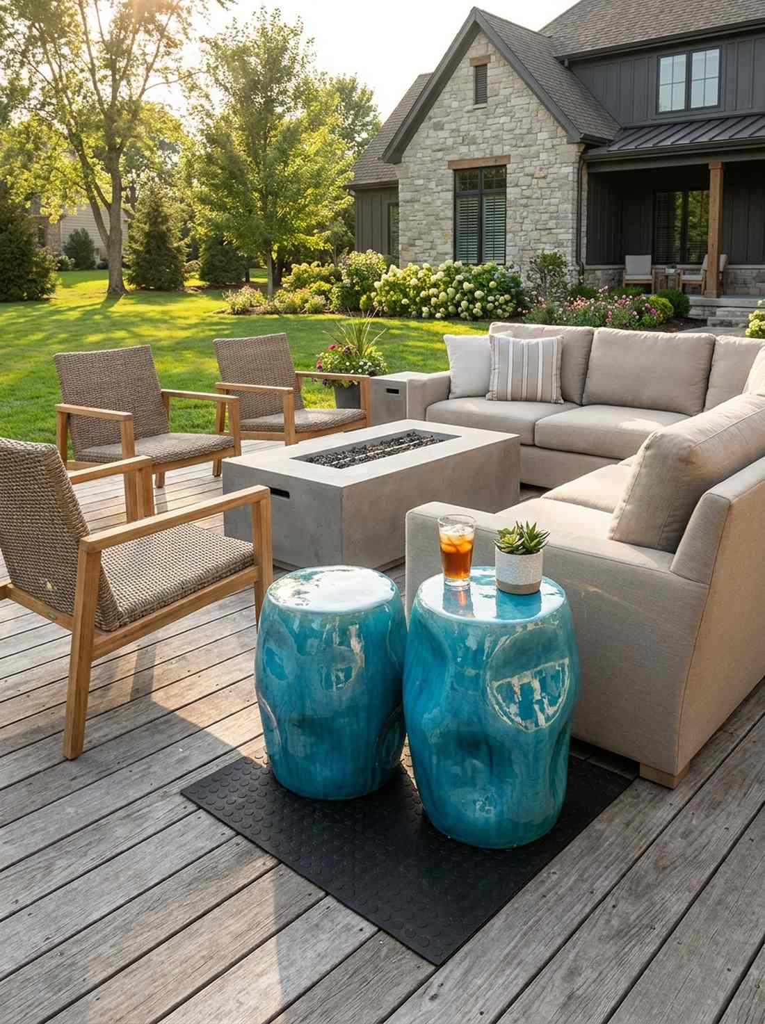 sculptural ceramic side tables