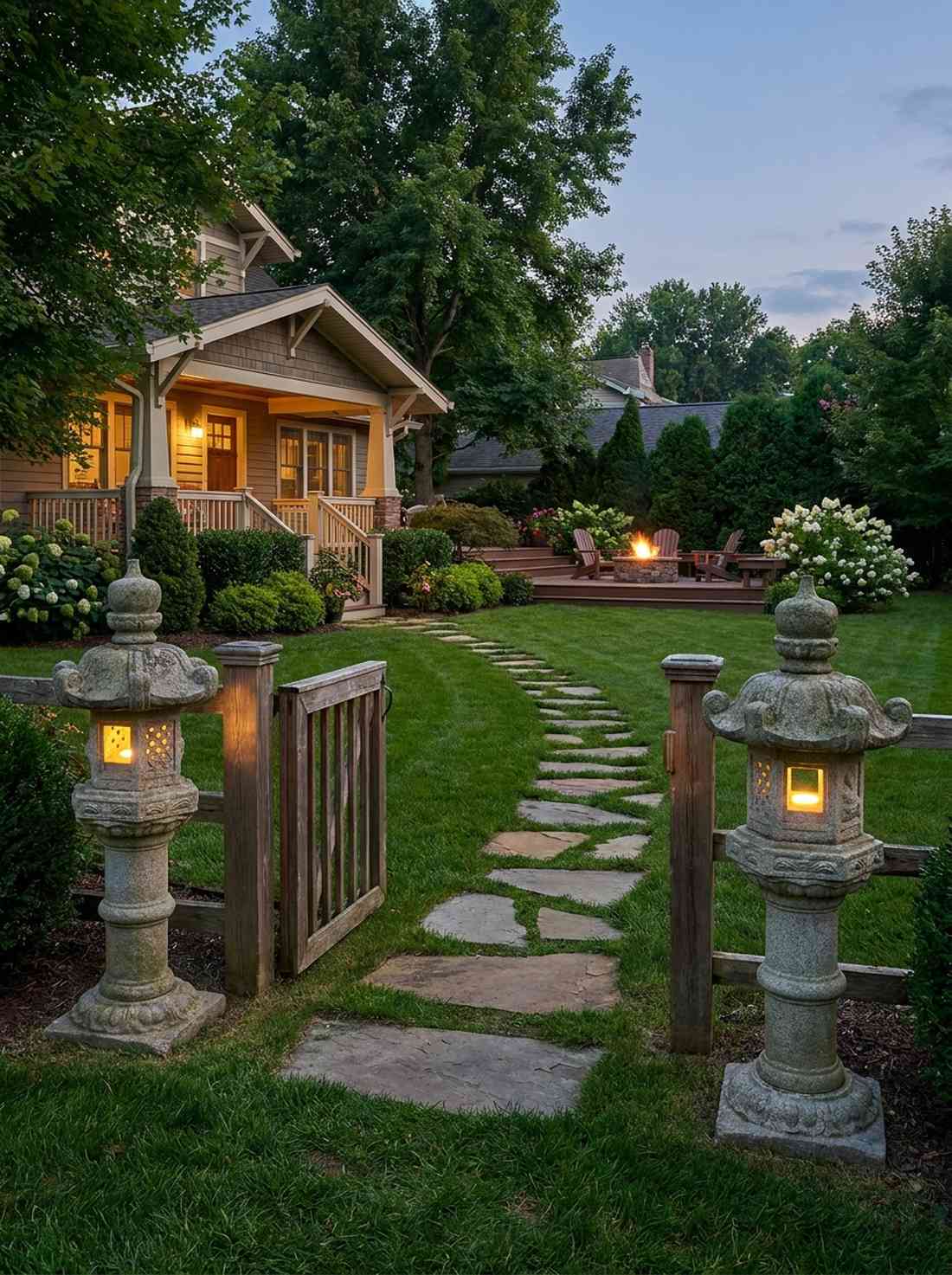 stone lantern posts