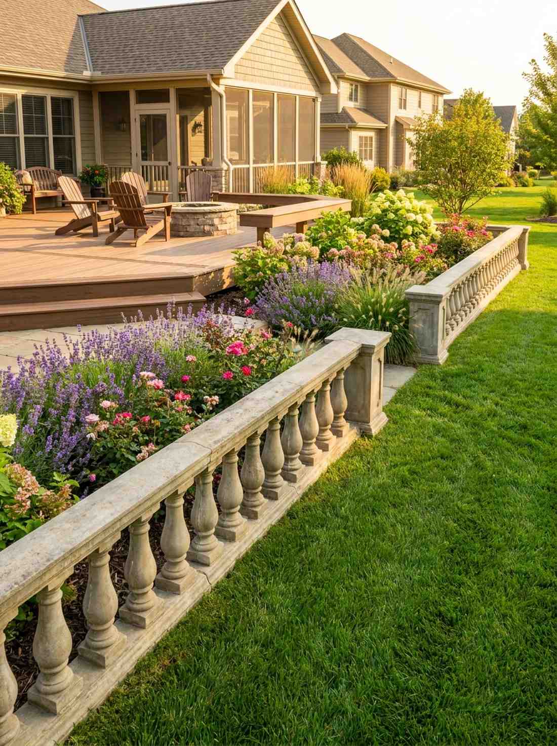 balustrade garden edging