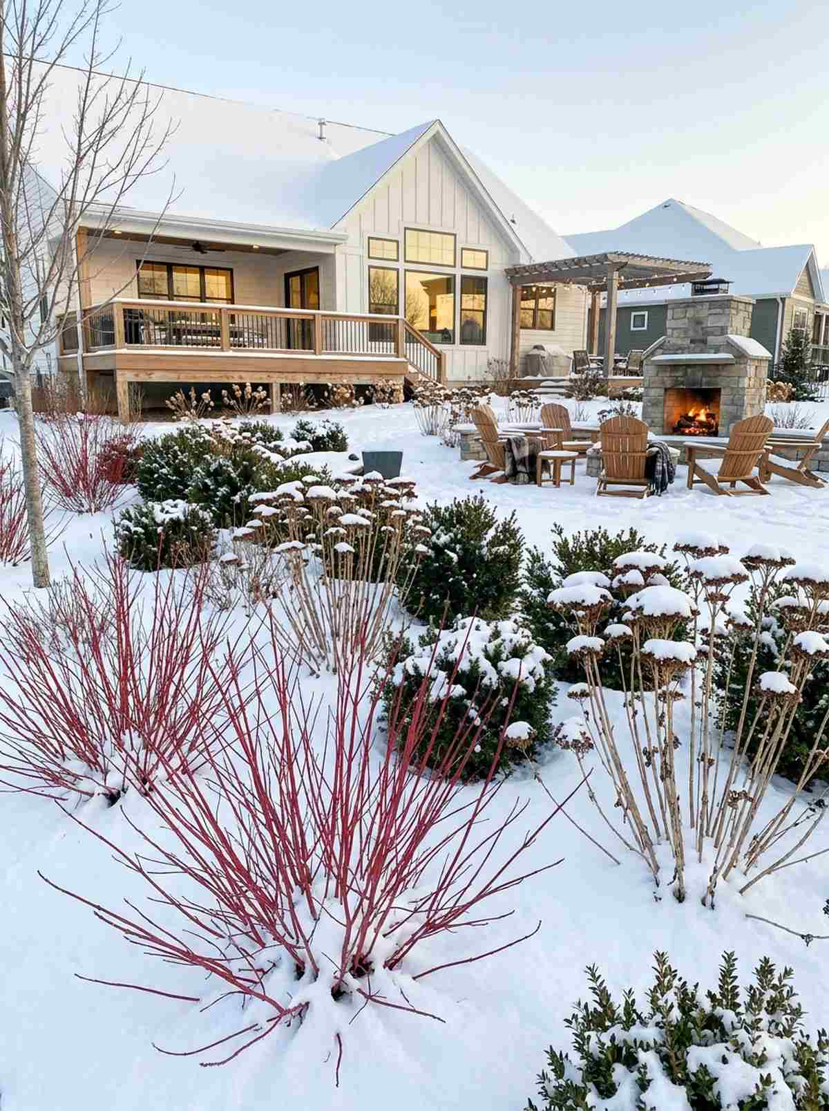 winter structure garden