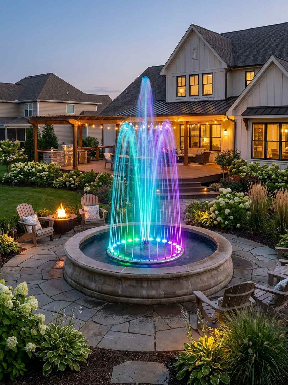 fountain rgb submersible lights