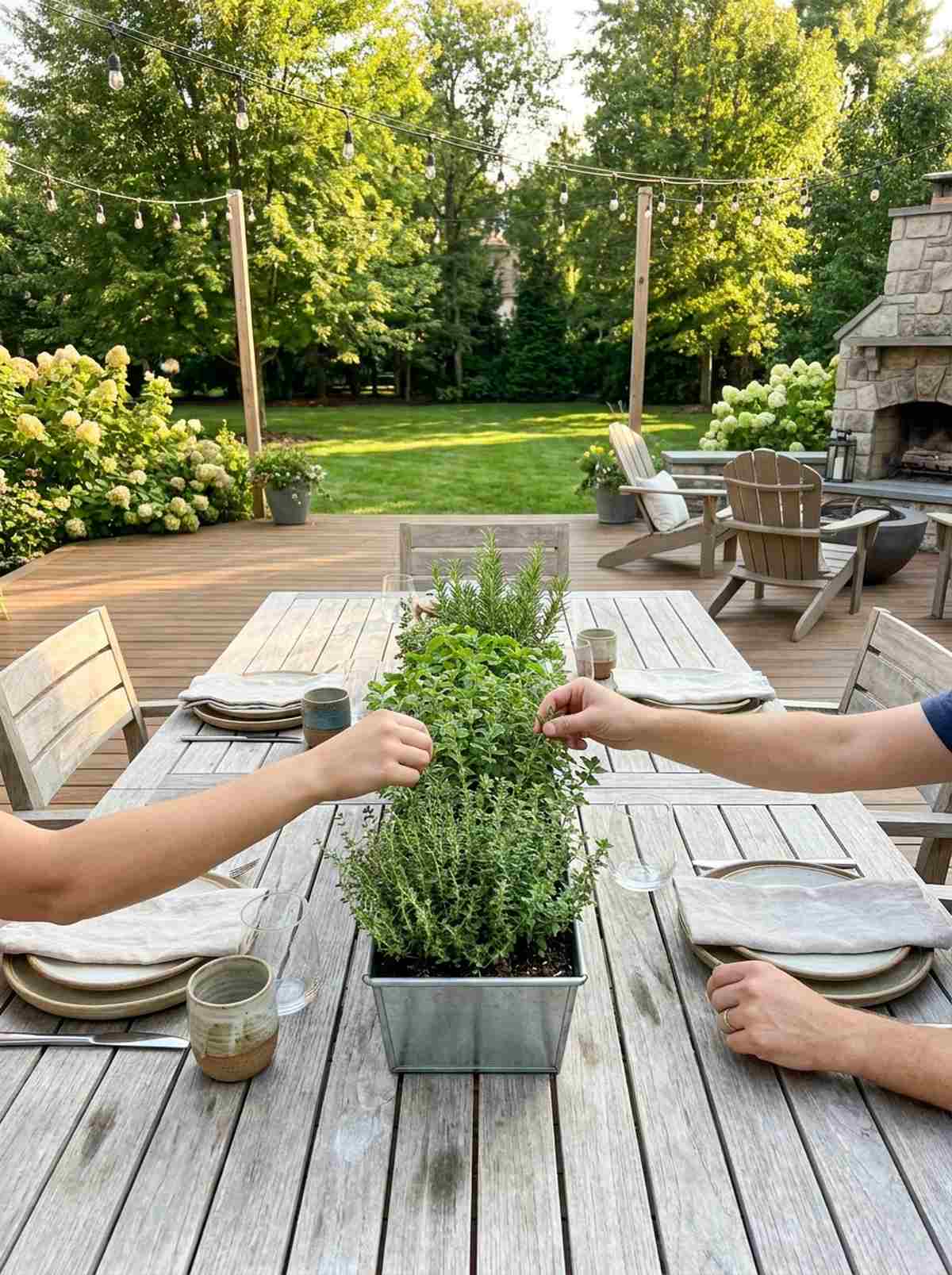 tabletop centerpiece planters