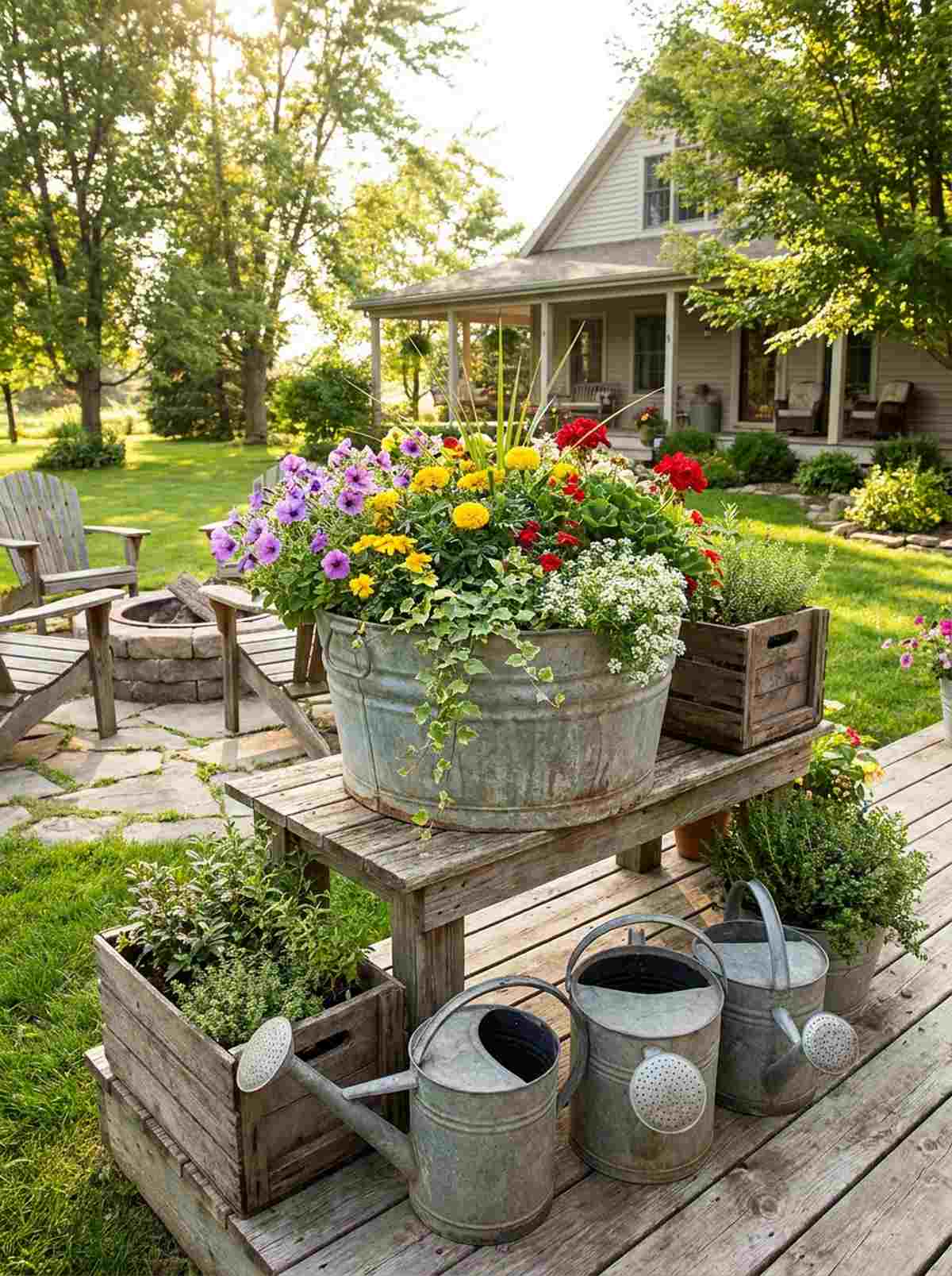 repurposed container planters