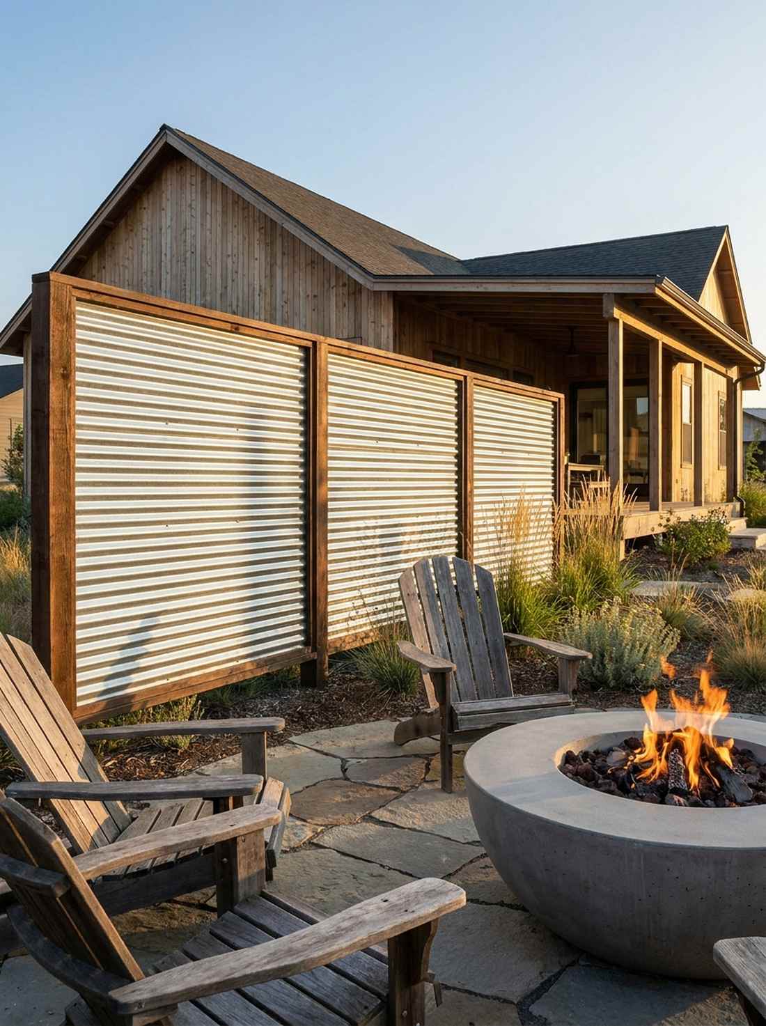 corrugated metal screens