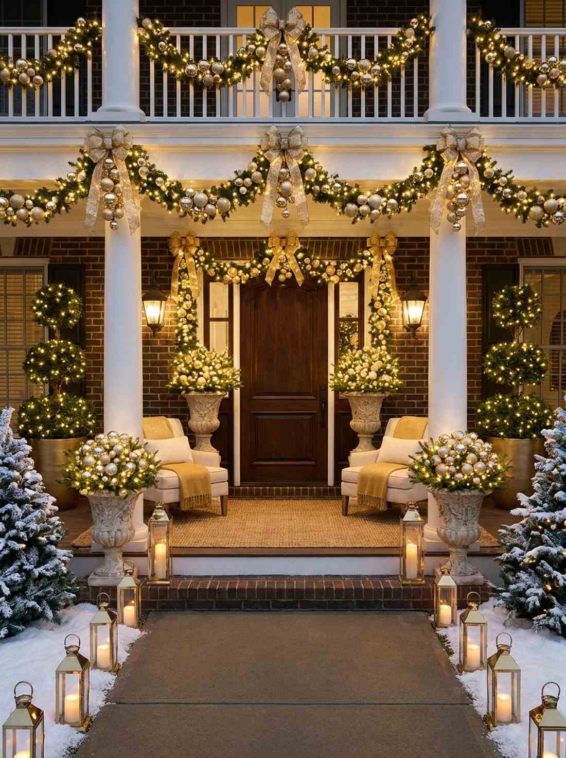 elegant gold and white