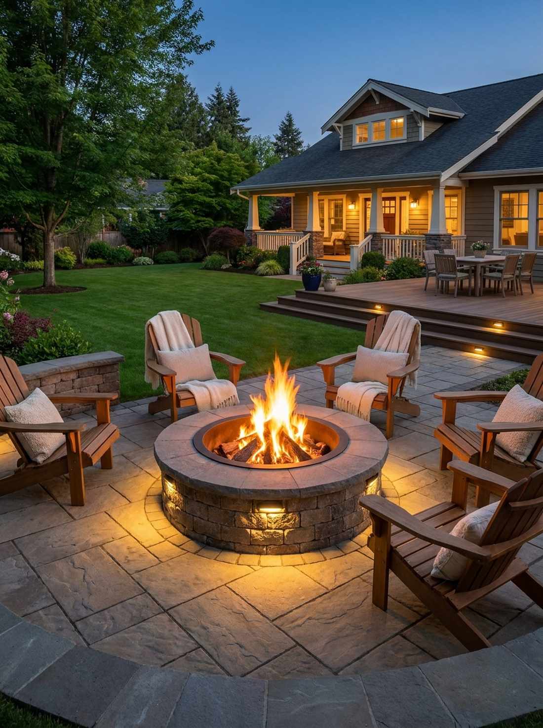 fire pit perimeter lighting