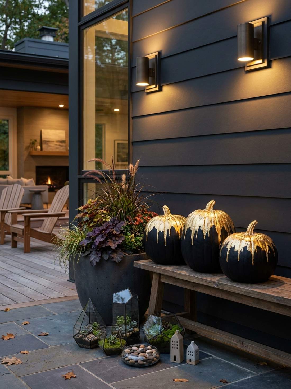 metallic accent treatment