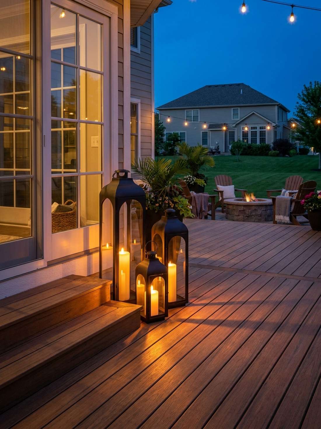 outdoor lanterns led candles