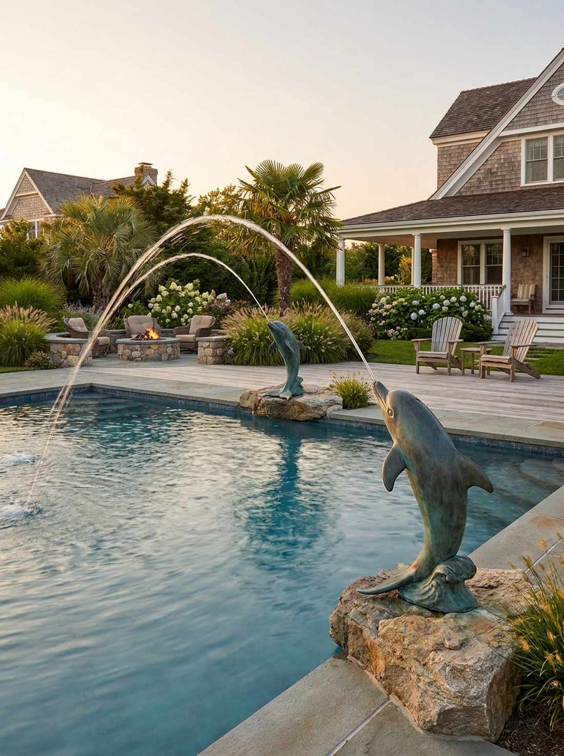 spouting dolphin fountains
