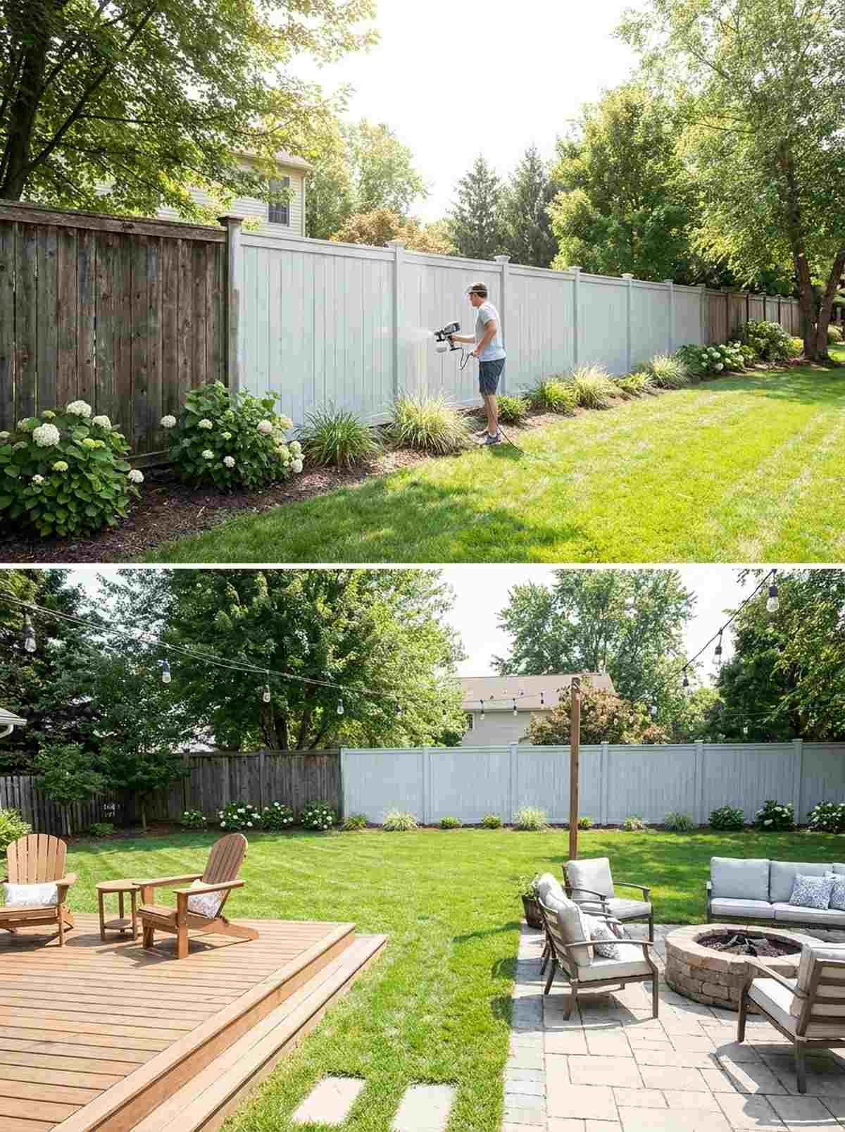 light colored boundary treatments