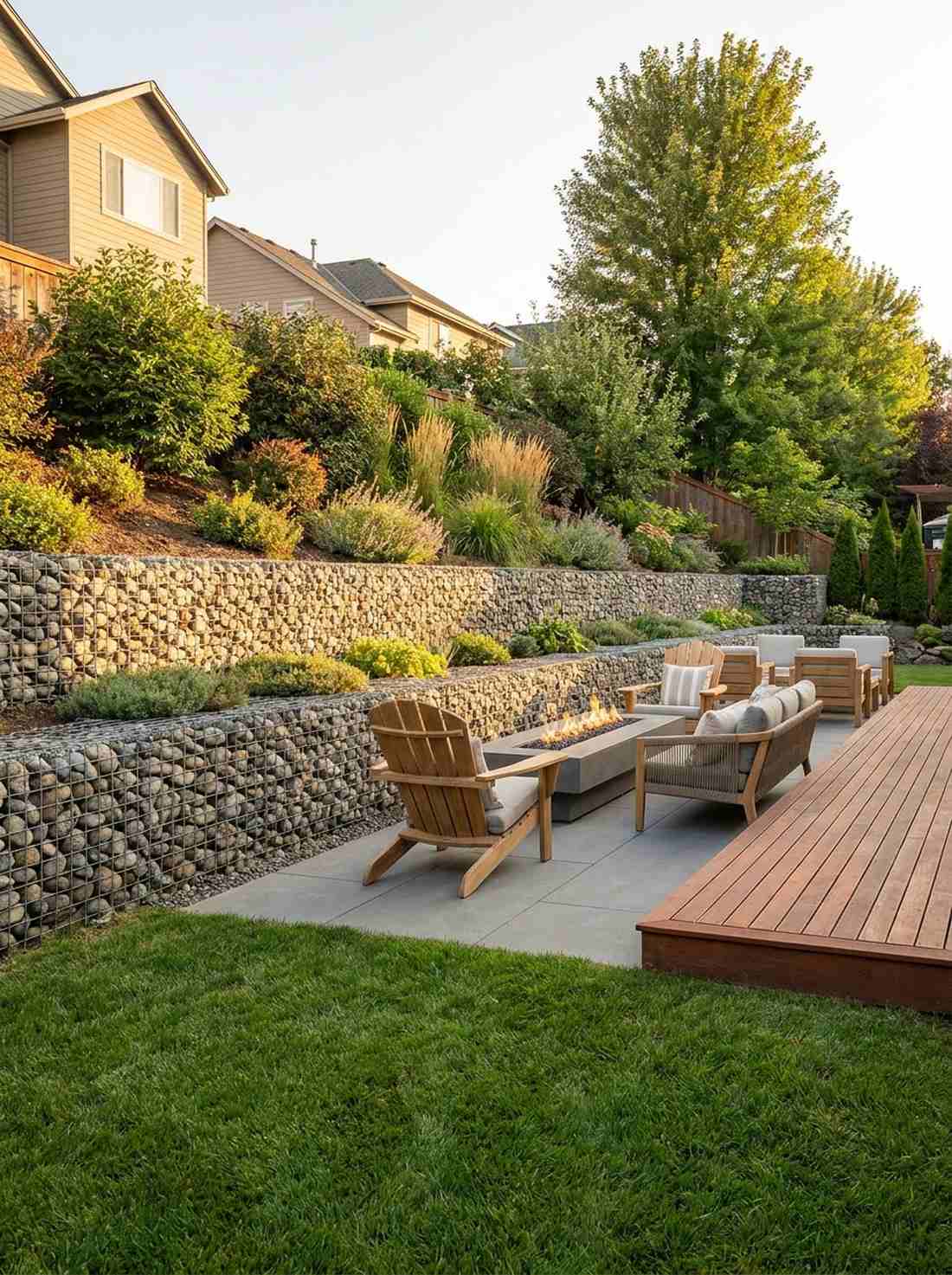 rock gabion walls