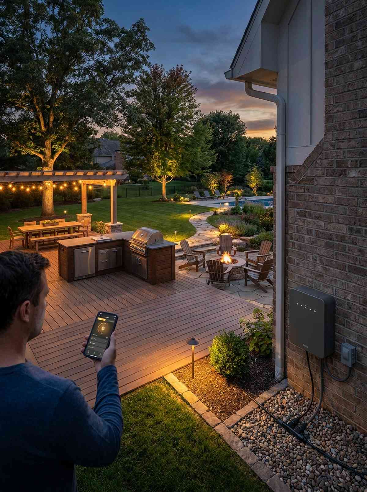 smart hub controlled lighting system