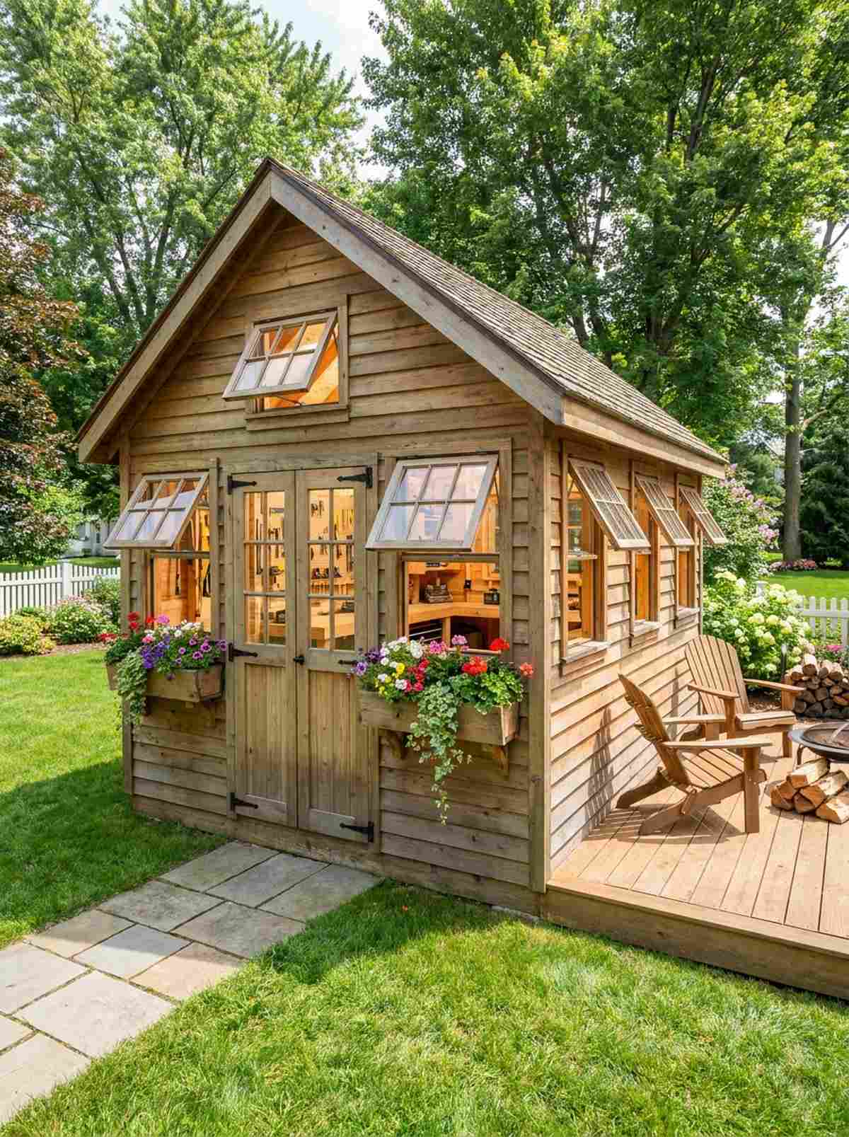apex shed with windows