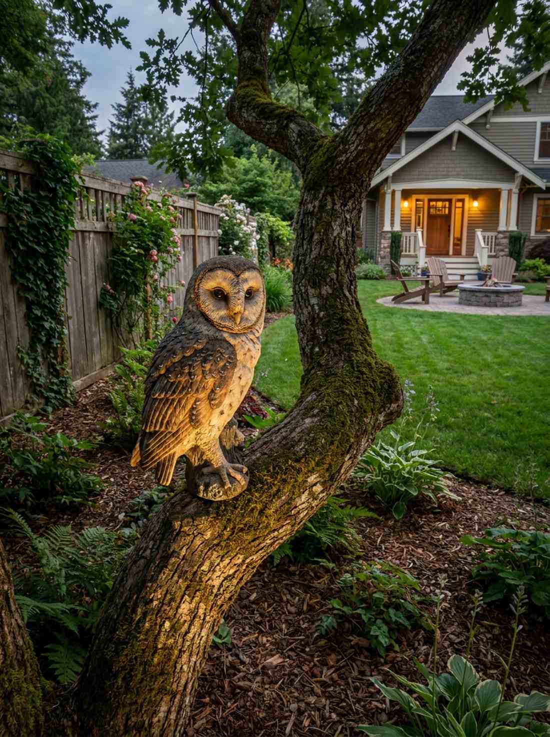 barn owl perched sentinel