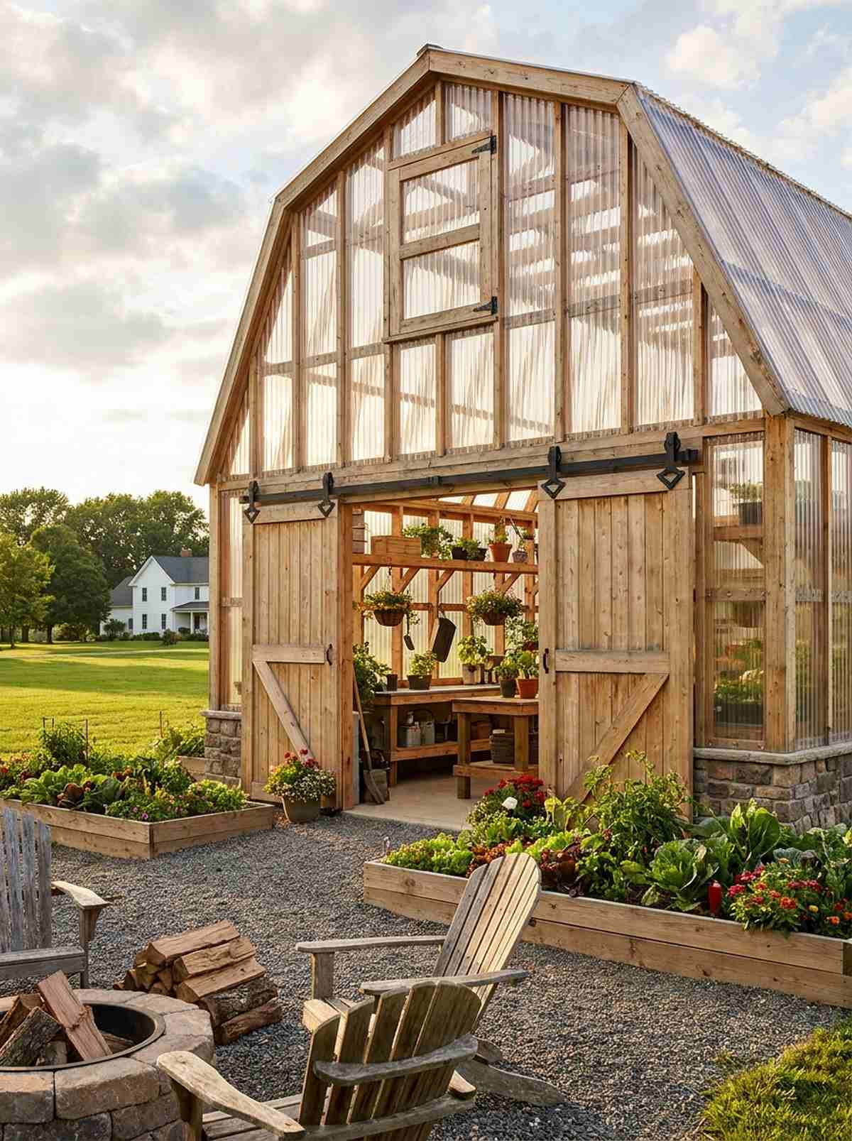 barn style greenhouse