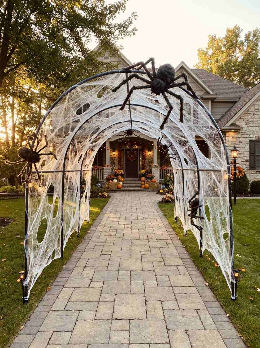 cobweb covered entry arch