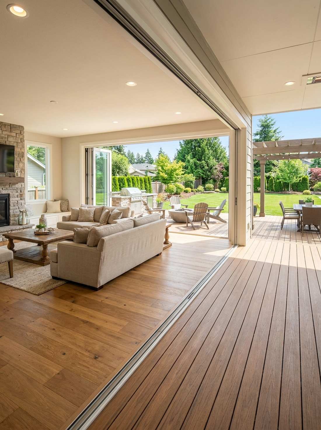continuous indoor outdoor flooring