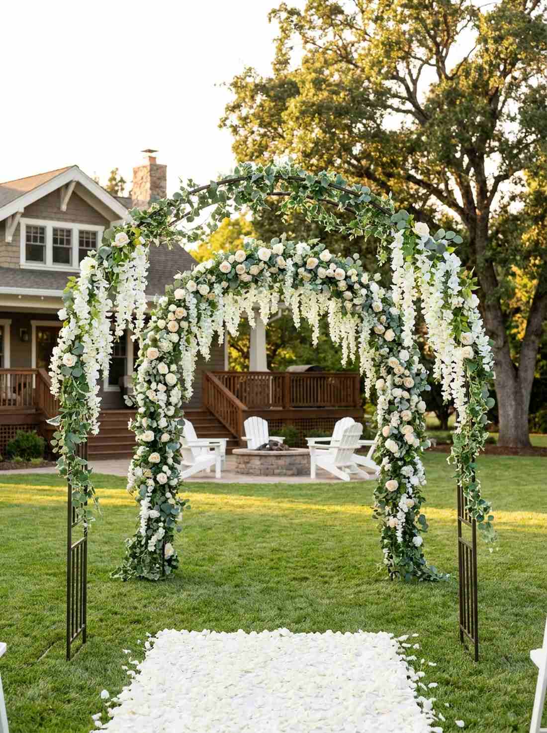 double arch creating dimensional depth