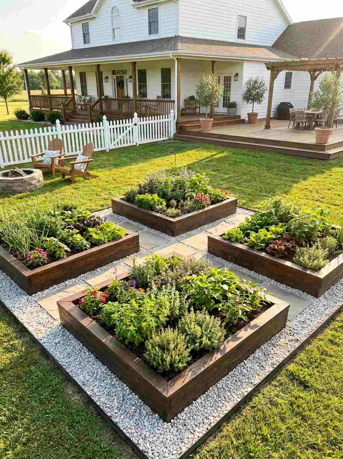 formal potager quadrants