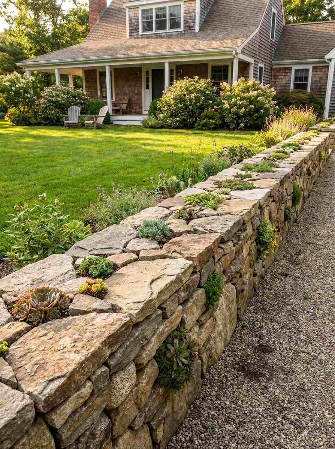 natural stone gravity walls