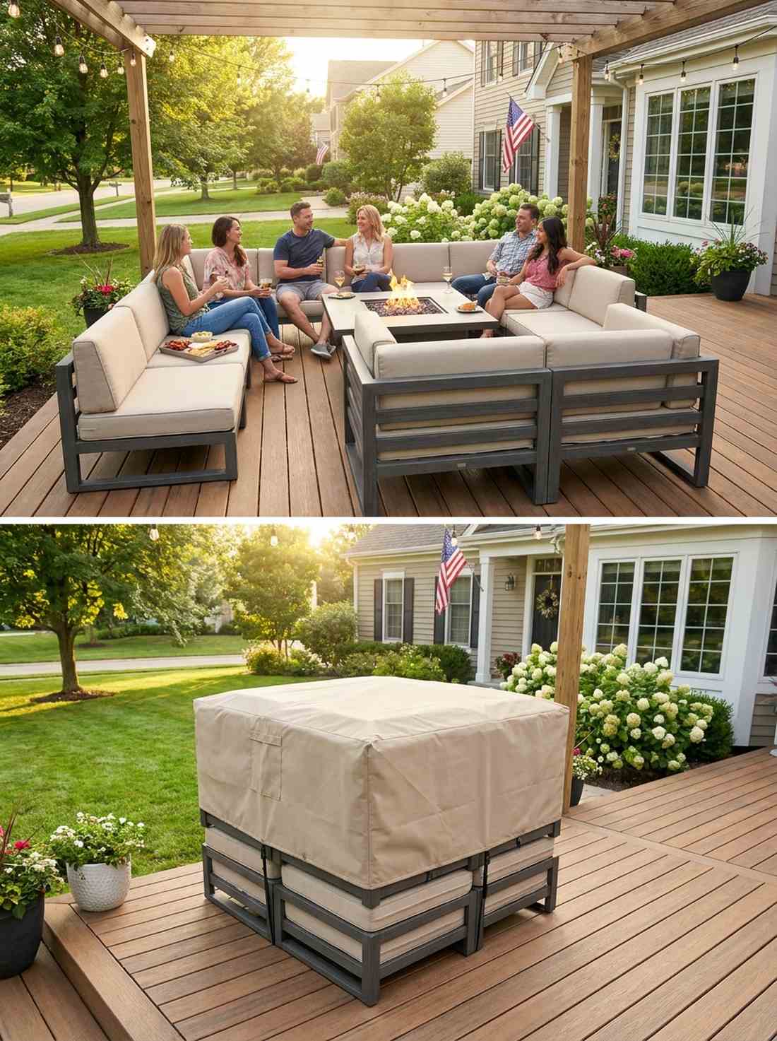 stackable sectional components