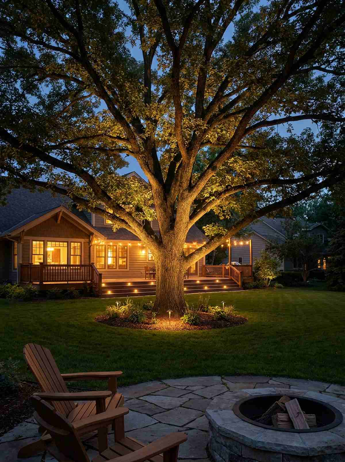up lighting for trees