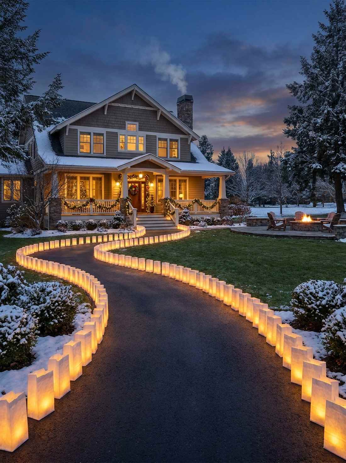 luminaria bag pathway