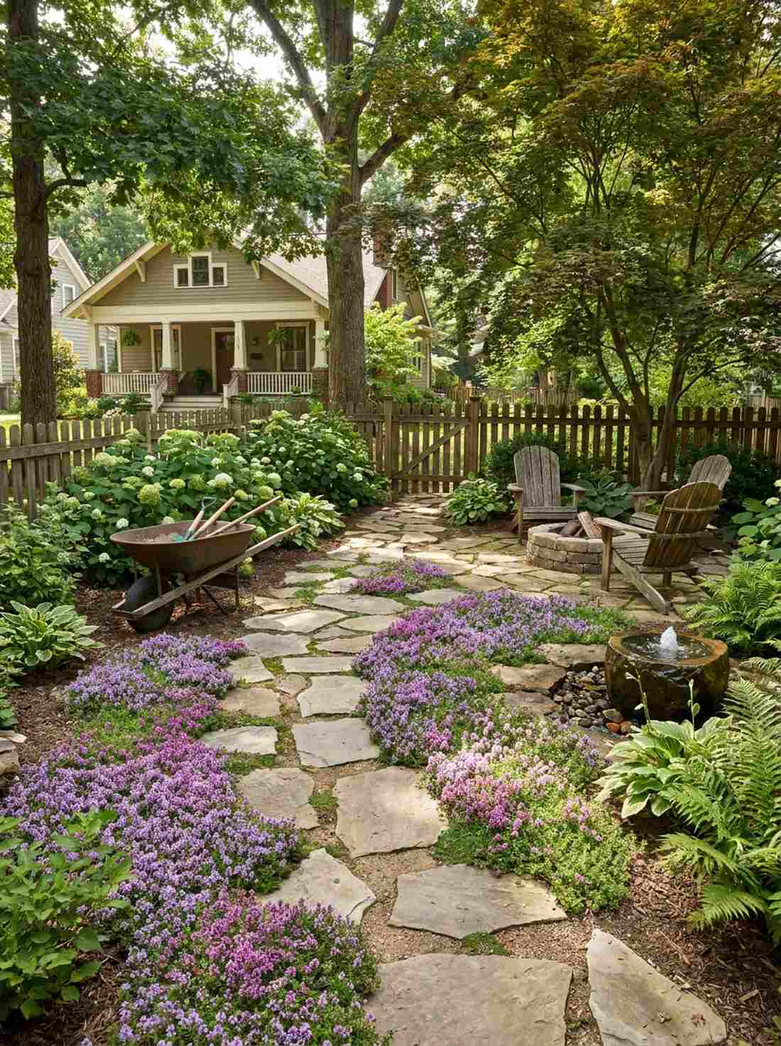 creeping thyme pathways