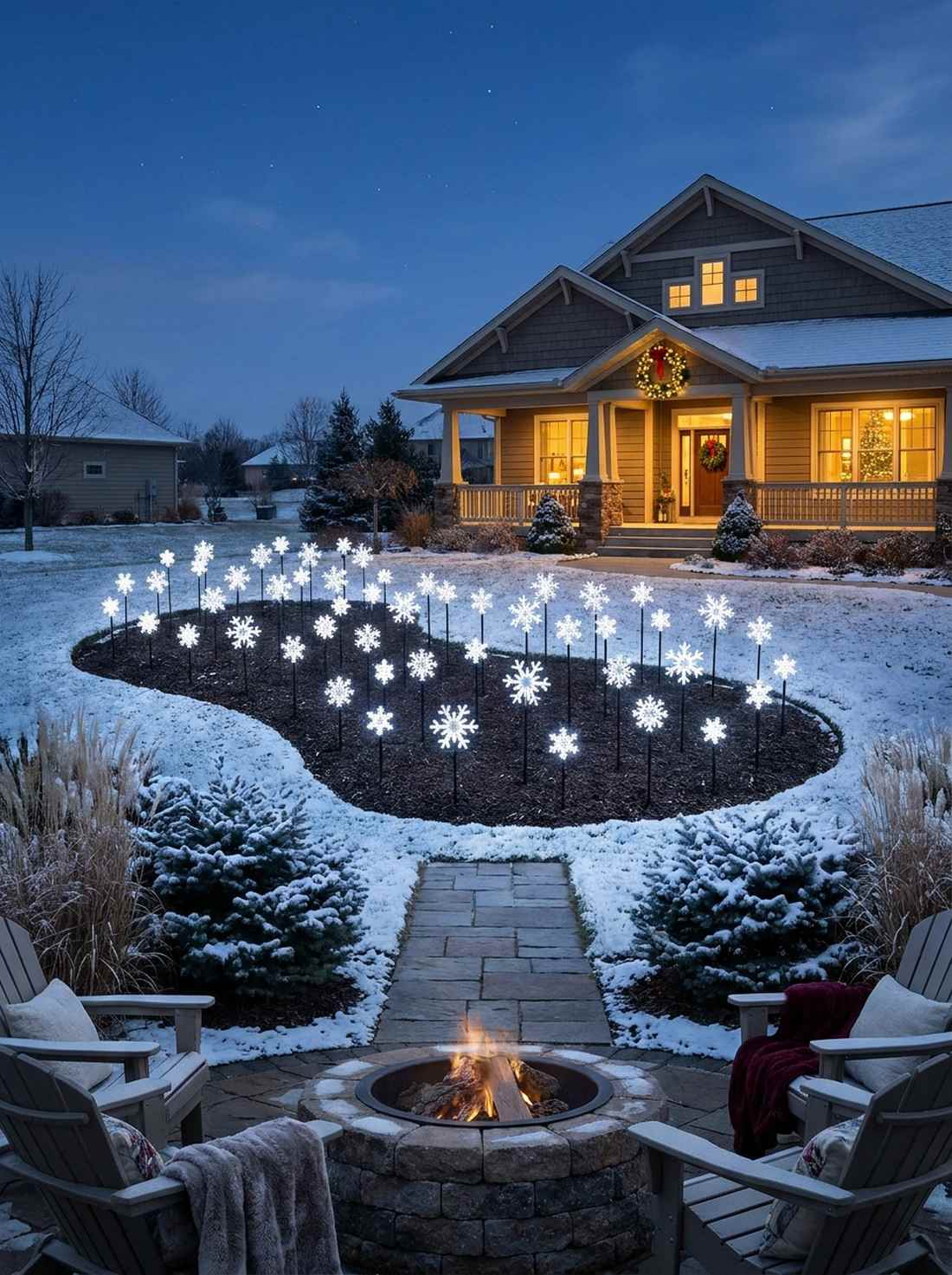 snowflake stake garden