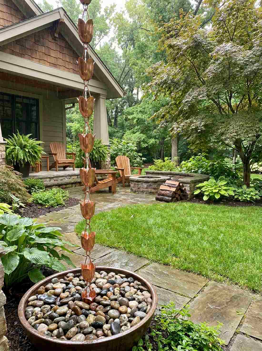 copper rain chains
