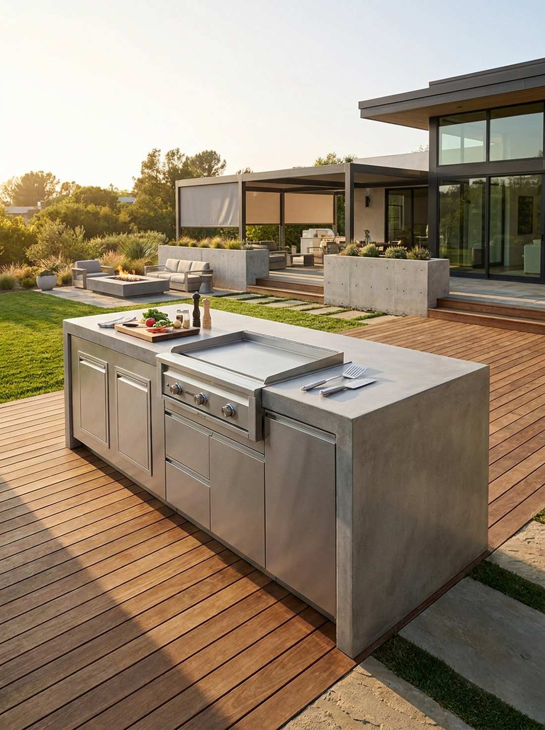 minimalist outdoor kitchens
